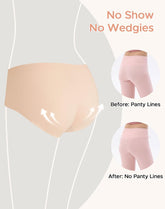 Girls' Seamless No Show Lightweight Panties 6-Pack